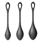 Satisfyer Yoni Power 2 Balls Training Set Black 3 Pc Pieces Kegel