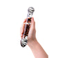 Sexus Glass Dildo Duo Black Swirl 20.5cm