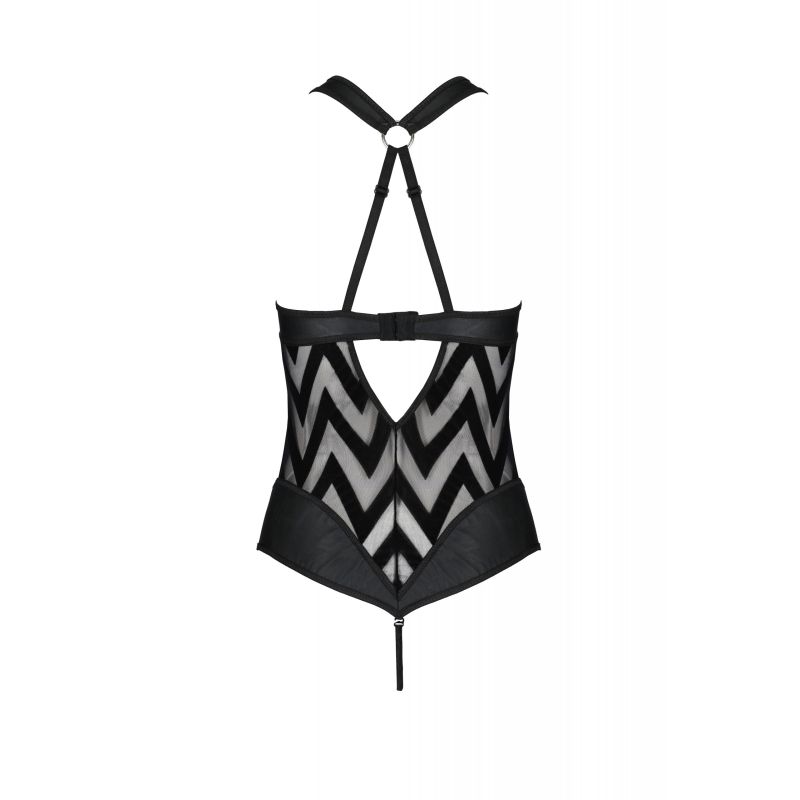 Passion Lingerie Hima Bodysuit Black Size S/M