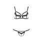 Passion Lingerie Solon 2 Pc Set Black Size S/M