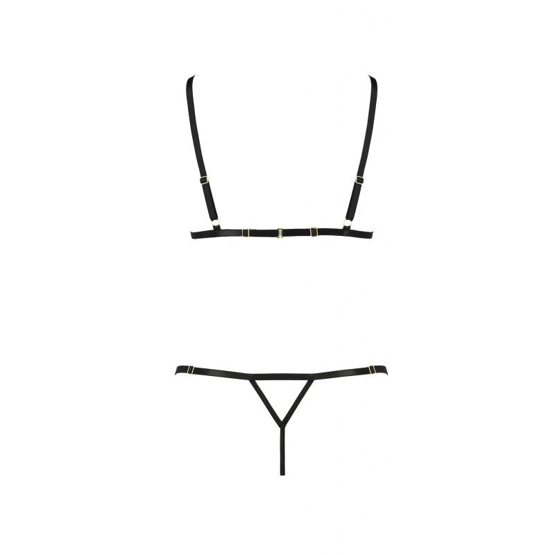 Passion Lingerie Solon 2 Pc Set Black Size S/M