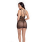 Pink Lipstick Spellbinding Mini Dress Black Size OS