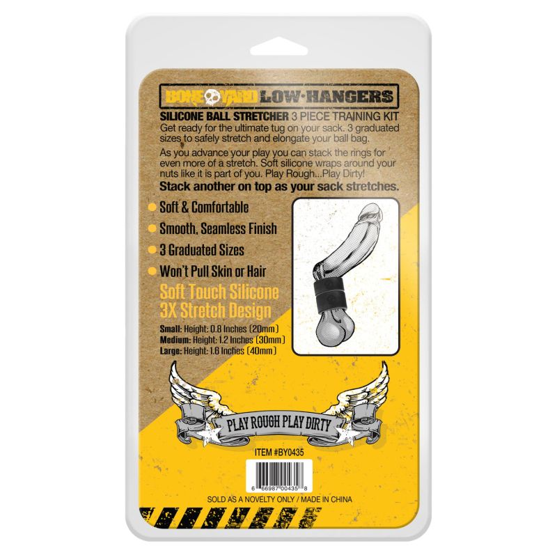 Boneyard Low Hangers Silicone Ball Stretcher Kit 3 Pc