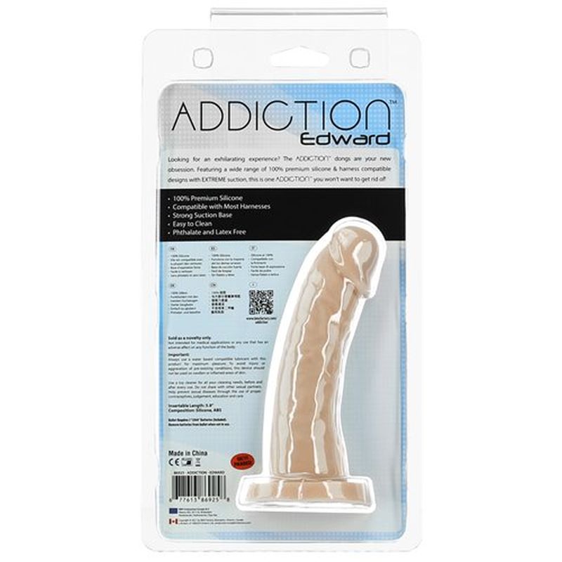 Addiction | Edward 6" Dong Beige with bonus PowerBullet