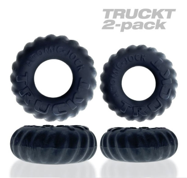 OxBalls Truckt 2 Pc Stretchy Cock Ring Cockring Set Night