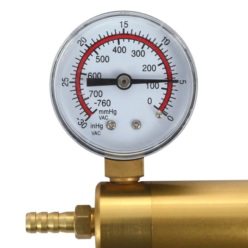 LuvPump LuxaMax Brass Handle Penis Pump Set w Gauge
