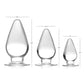 Master Series Triple Cones 3 Pc Anal Plug Set Clear