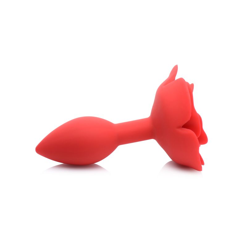 Master Series Booty Bloom Silicone Rose Plug Medium Red