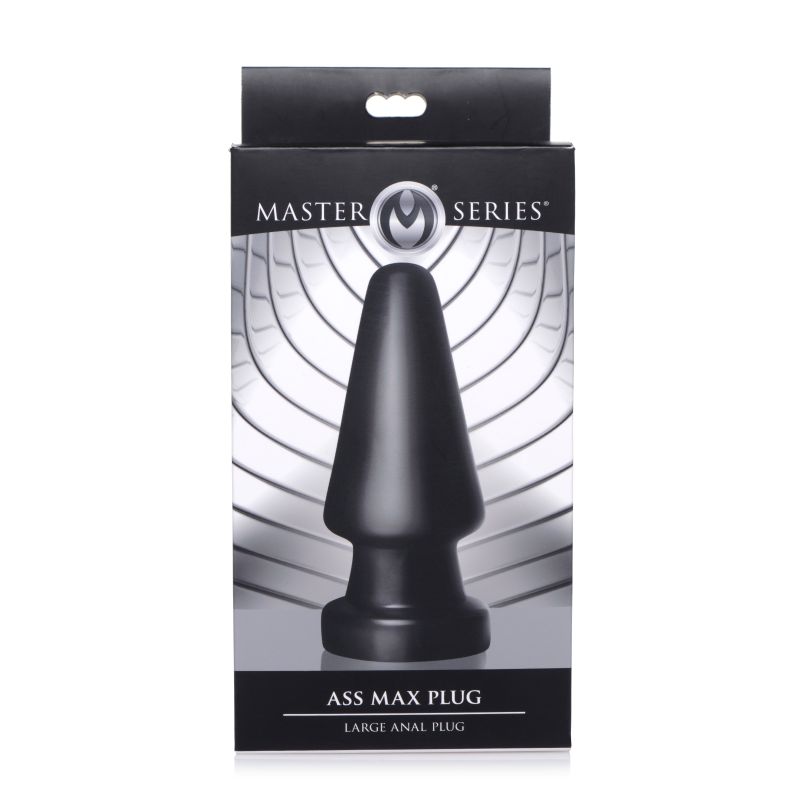 Master Series Ass Max Plug Large Anal Plug Black