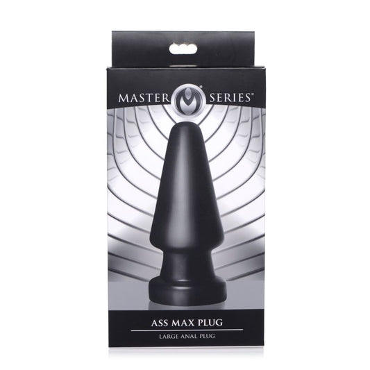 Master Series Ass Max Plug Large Anal Plug Black