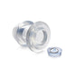 Master Series Ass Bung Clear Hollow Anal Dilator 4" X Large