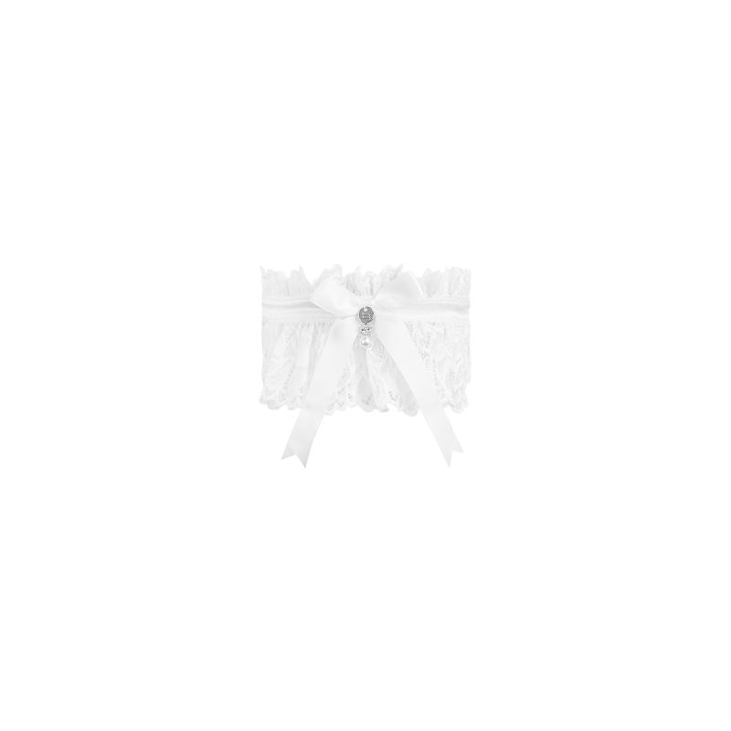 Obsessive Lingerie Amor Blanco Garter White Size OS