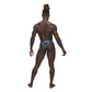 Male Power Casanova Uplift Micro Thong Black/Blue Size S/M