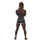 Male Power Sport Mesh Mini Short Black Size S/M/L/XL