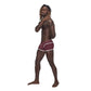 Male Power Sport Mesh Mini Short Burgundy Size S/M/L/XL