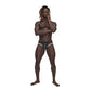 Male Power Sport Mesh Thong Black Size S/M or L/XL