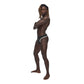 Male Power Sport Mesh Thong Black Size S/M or L/XL