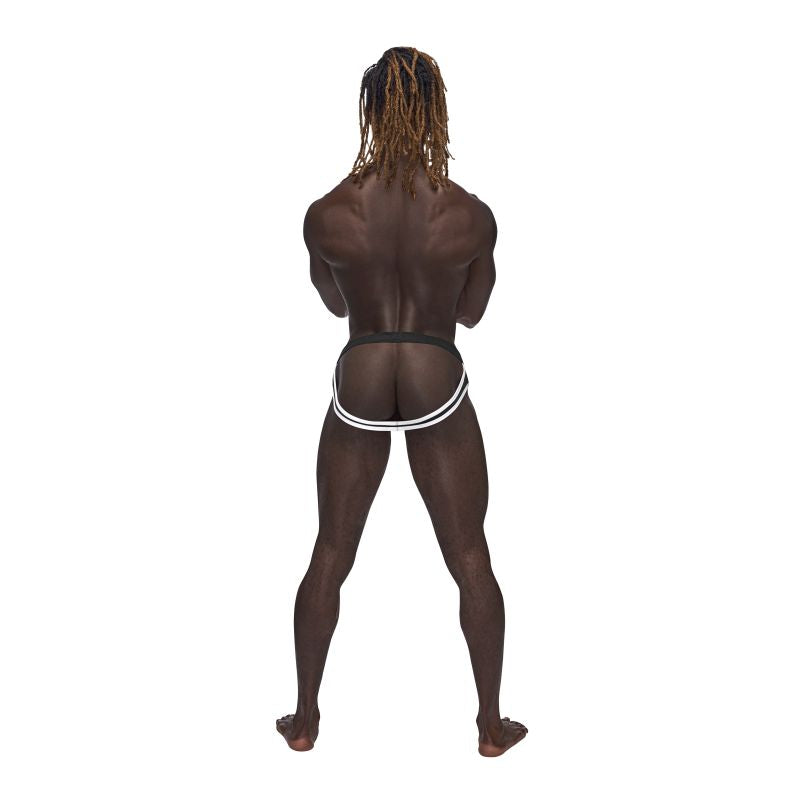 Male Power Sport Mesh Jock Black Size S/M or L/XL