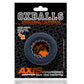 OxBalls Axis Inner Ribbed Griphold Cockring Cock Ring BLACK ICE