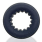 OxBalls Axis Inner Ribbed Griphold Cockring Cock Ring BLACK ICE