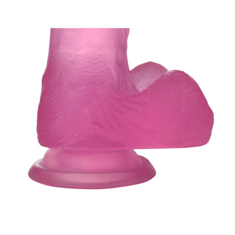 Lovetoy | Jelly Studs 7" Crystal Dildo Medium Pink