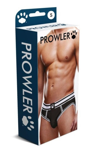 Prowler Open Back Brief White/Black Size S/M/L/XL