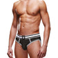Prowler Open Back Brief White/Black Size S/M/L/XL