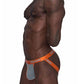 Male Power Casanova Uplift Jock Grey/Orange Size L/XL
