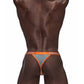 Male Power Casanova Uplift Micro Thong Grey/Orange Size S/M or M/L or L/XL