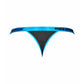 Male Power Casanova Uplift Micro Thong Black/Blue Size S/M