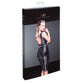 Noir Power Wetlook Pencil Skirt w Long Zipper Black Size XL/2XL/3XL