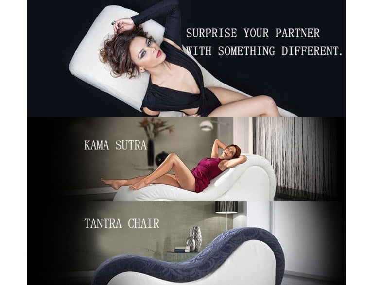 Daytona | Kama Sutra Mebon Chaise Love Lounge Studded and Quilted Black