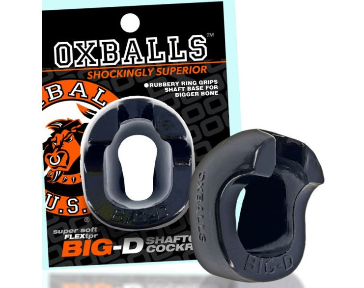 OxBalls Big D Shaft Grip Cock Ring Black