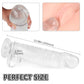 S-Hande Denny Dong w Balls Clear XXL Dildo