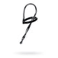 Metal | Silver Metal Urethral Plug w Black Silicone Ring
