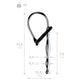 Metal | Silver Metal Urethral Plug w Black Silicone Ring