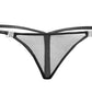 Noir Inviting Tulle G-String Black Size S/M/L