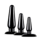 Blush Novelties | Anal Adventures 3 Pc Basic Plug Kit Black