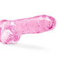 Blush Novelties Naturally Yours 8" Crystaline Dildo Rose