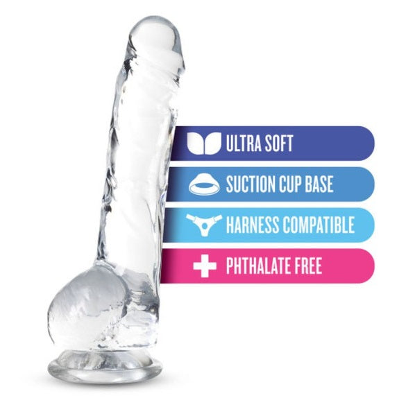Blush Novelties Naturally Yours 8" Crystaline Dildo Diamond