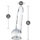 Blush Novelties Naturally Yours 8" Crystaline Dildo Diamond