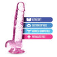Blush Novelties Naturally Yours 7" Crystaline Dildo Rose