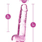Blush Novelties Naturally Yours 7" Crystaline Dildo Rose