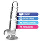 Blush Novelties Naturally Yours 7" Crystaline Dildo Diamond
