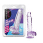 Blush Novelties Naturally Yours 6" Crystaline Dildo Amethyst