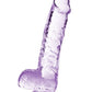 Blush Novelties Naturally Yours 6" Crystaline Dildo Amethyst