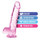 Blush Novelties Naturally Yours 6" Crystaline Dildo Rose