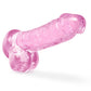 Blush Novelties Naturally Yours 6" Crystaline Dildo Rose