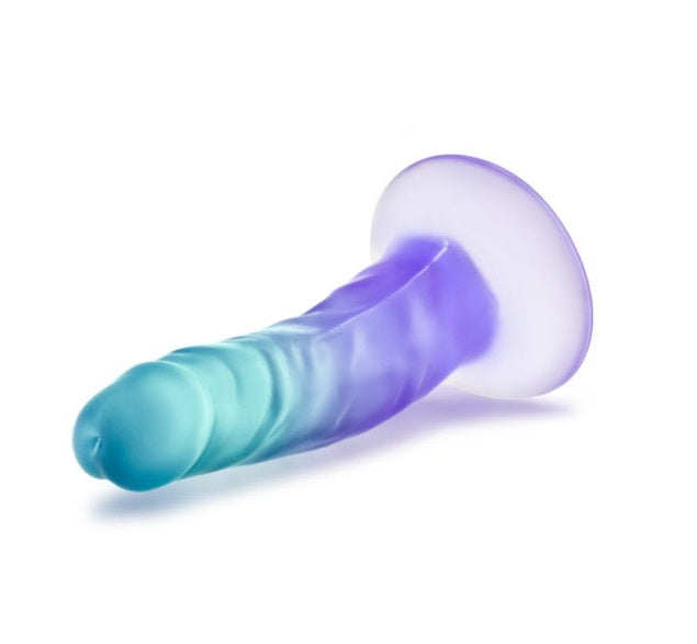 Blush Novelties B Yours Morning Dew 5" Dildo Sapphire with Suction Cup