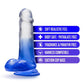 Blush Novelties B Yours Morning Dew 6" Dildo Stella Blue with Suction Cup